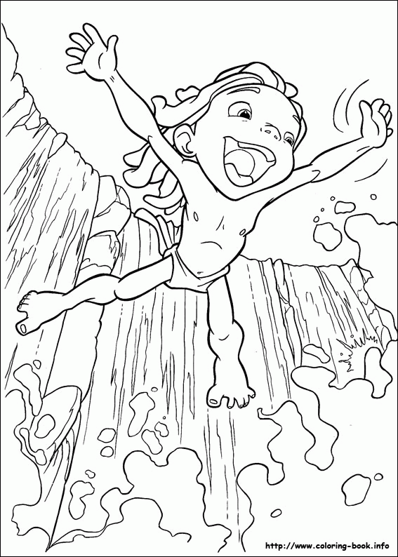 Tarzan kolorowanki